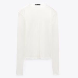 Zara Seamed Tulle Top